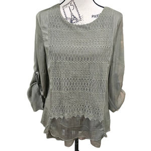 Krazy Kat Boho Top‎ Size L